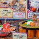 Gyu Kaku menampilkan menu a la carte lengkap dengan harga, termasuk steak, sushi, dan hidangan Jepang.